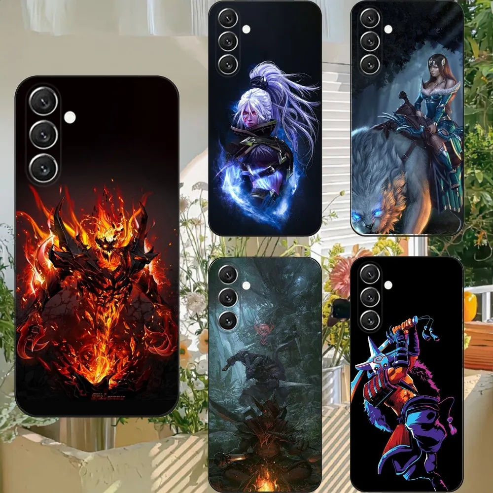 حافظة هاتف D-Dota 2 الرائعة لهاتف سامسونج S25، S24، S21، S22، S23، S30، Ultra، S20، Plus، Fe، Lite، Note، 10,9,5G غطاء أسود #1