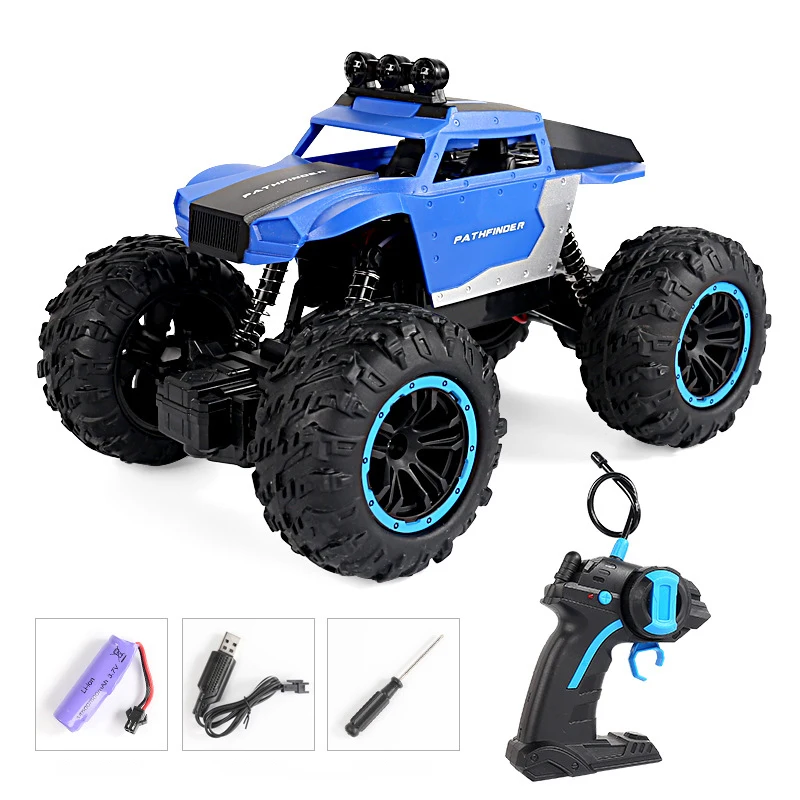 Climb Toys Rc Car Off-Road Remote Control Car Stunt Racing Wireless Electric Large Tyre Charge High Power Truck Toy For Boy Gift