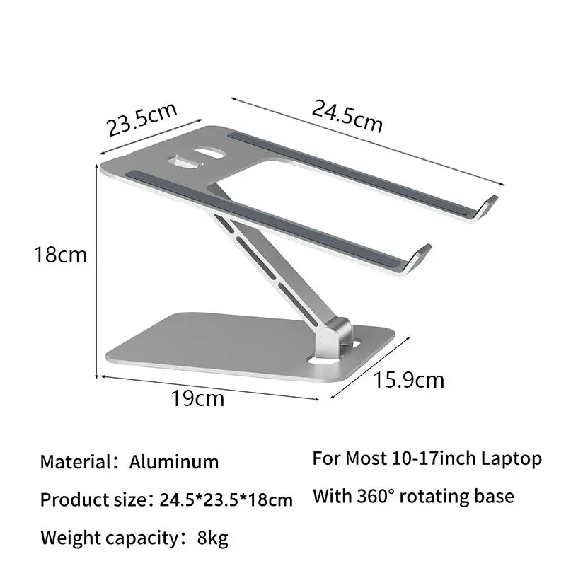 Adjustable Gaming Laptop Stand, Multi-Functional Portable Aluminum Alloy with Heat Dissipation Bracket