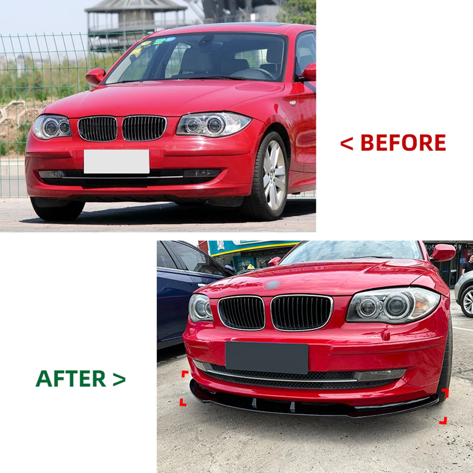 For BMW 1 Series E81 E82 E87 E88 LCI 2008-2011 118i 120i 125i 135i Standard Front Bumper Spoiler Lower Protector Splitter Lip