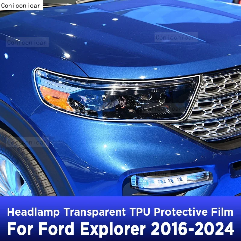 

Защитная пленка, наклейки из ТПУ для FORD Explorer 2016-2024, прозрачные черные аксессуары против царапин, PPF Beautify