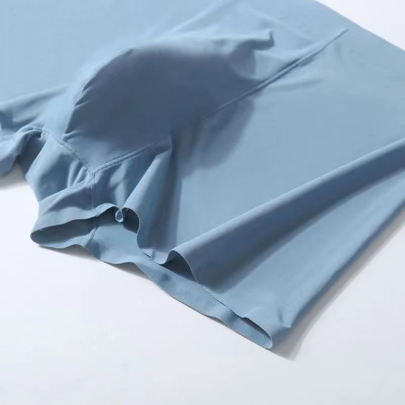 1 قطعة Traceless سراويل الرجال سراويل بوكسر الحرير الجليد الملابس الداخلية رقيقة السروال مثير سراويل تنفس الملابس الداخلية المرنة بالجملة #6