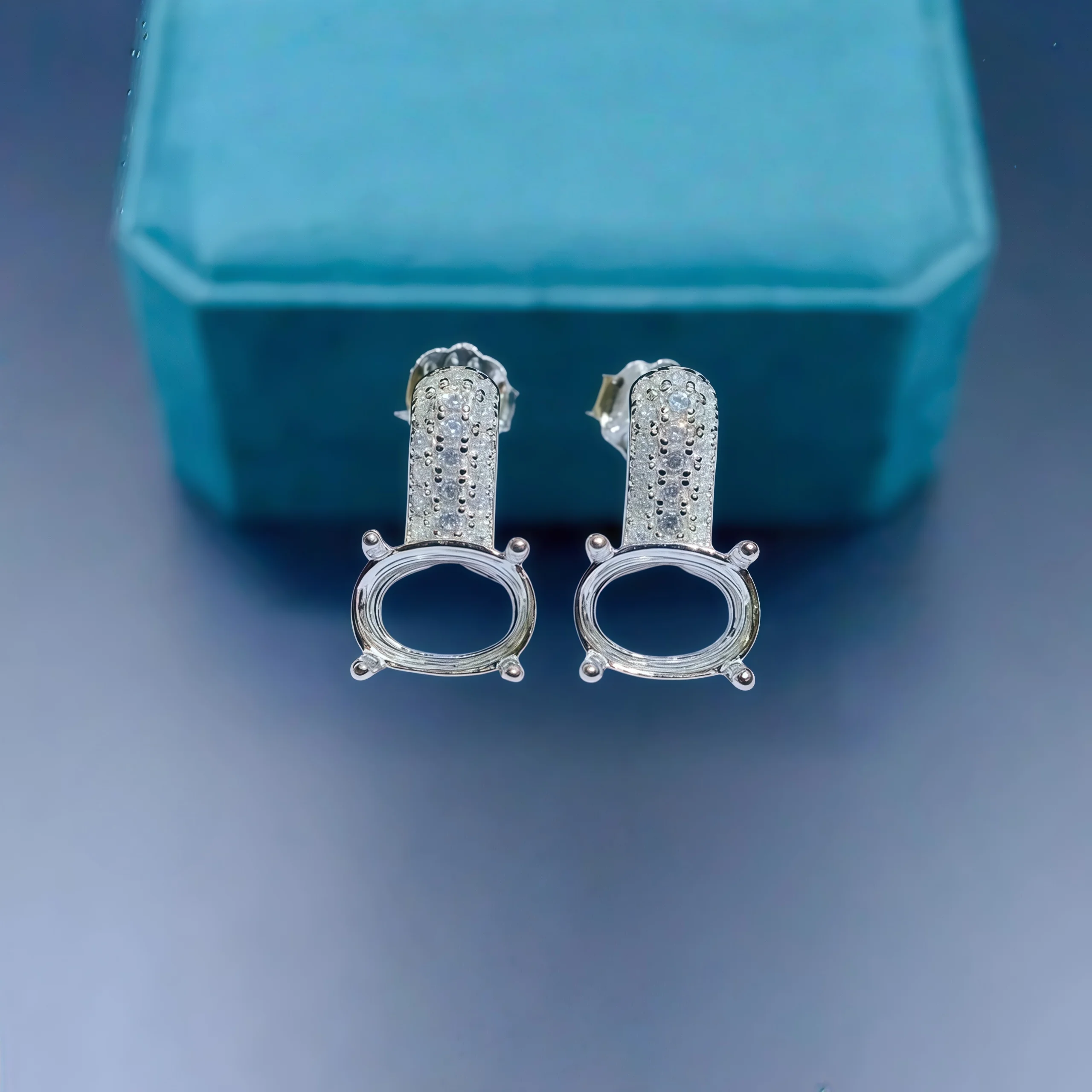 s925-スターリングシルバーイヤリングホルダー-diy-空の設定-5-7-ミリメートル楕円形の石女性のためのファインファッションチャーム結婚式のジュエリー