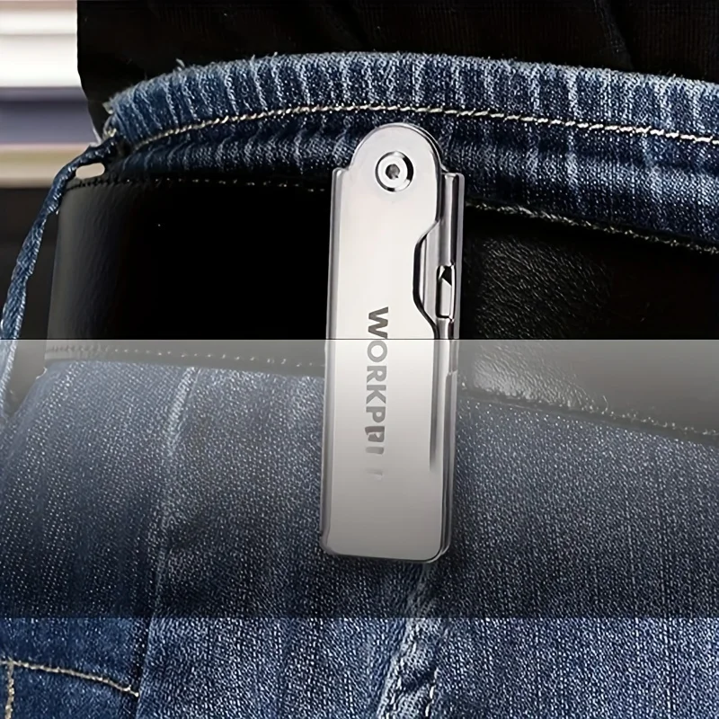 سكينة متعددة الاستخدامات، قاطعة صندوق قابلة للطي شديدة التحمل، سكين قطع سجادة الجيب مع 10 شفرات من الفولاذ المقاوم للصدأ SK5 الإضافية، سكين جيب #3