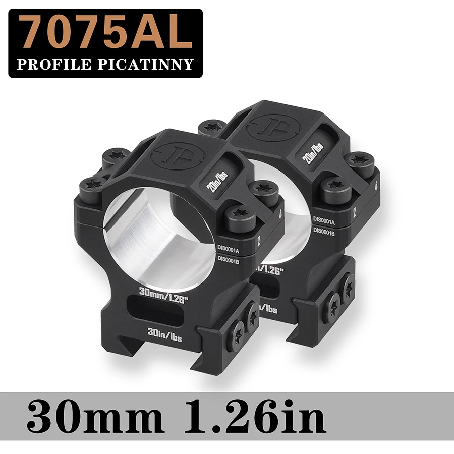 Picatinny 레일 용 디스커버리 30mm 스코프 링 링 Cnc 7075 항공 알루미늄 사냥 액세서리 야외 장착 링 썸네일 2
