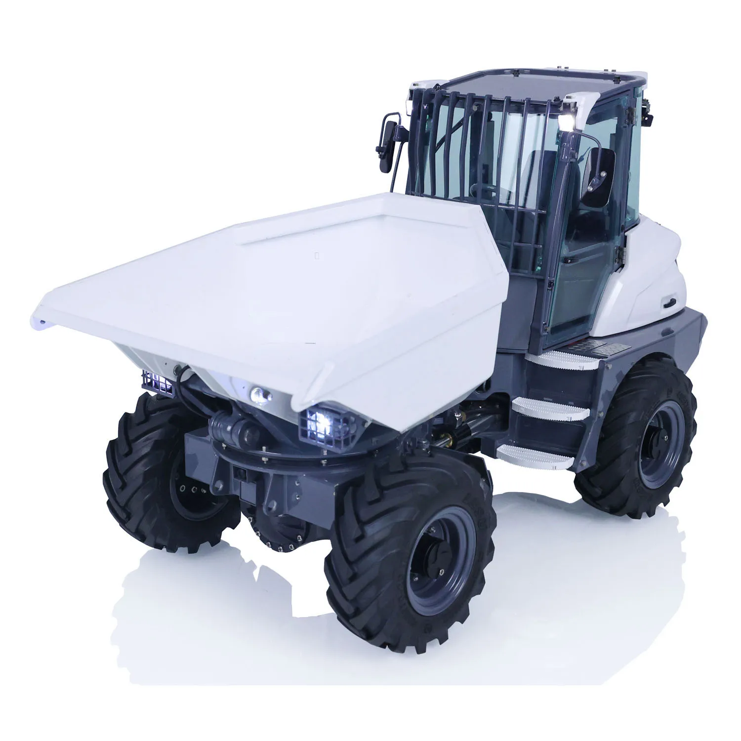 LESU 1/14 4WD Tipper Car Aoue 6Mdx Metal RC Hydraulic Articulated Dumper Truck Outdoor RC Heavy Machine Toys TH21611