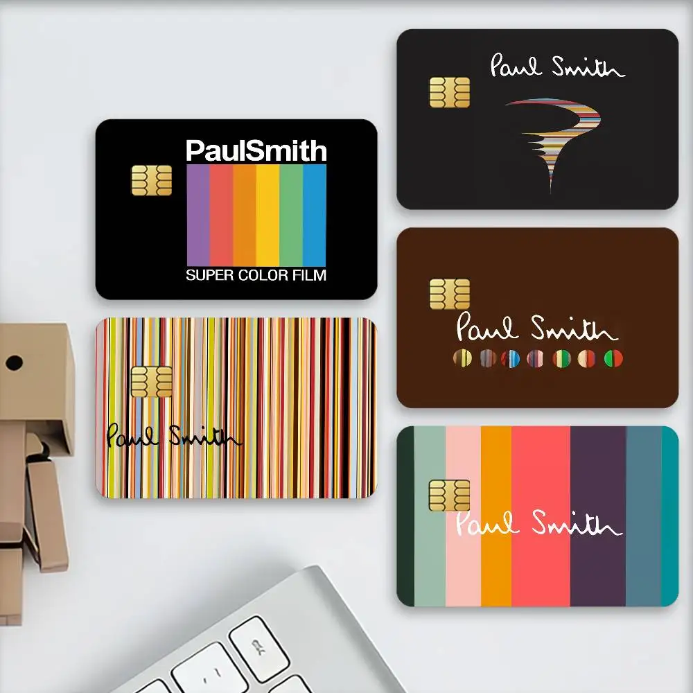 Brand P-Paul S-Smith Credit Card Stickers Skin For Bank Debit Decorative Protection Scratch-resistant Gift 4PCS