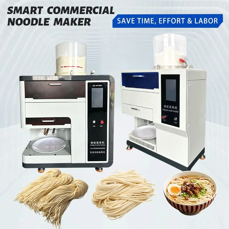 Fully Automatic Motor 1.1KW Household Noodle Machine 304 Stainless Steel Two-in-one Dough Pressing Machine 1 Year Warranty
