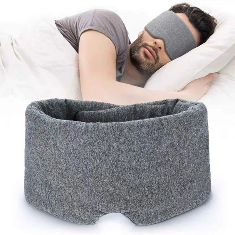 Cotton Sleep Mask Comfortable Breathable Sleeping Eye Mask Adjustable Eyeshade Blinder Blindfold Eye Patch Best Night Companion