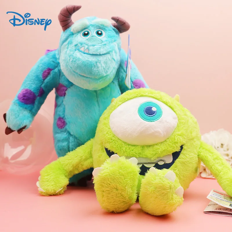 Kawaii Disney Sully The Monster Inc Plush Toys Mike Wazowski Stuffed Sullivan Soft Bluey Dolls Cotton Anime Children'S Gifts New