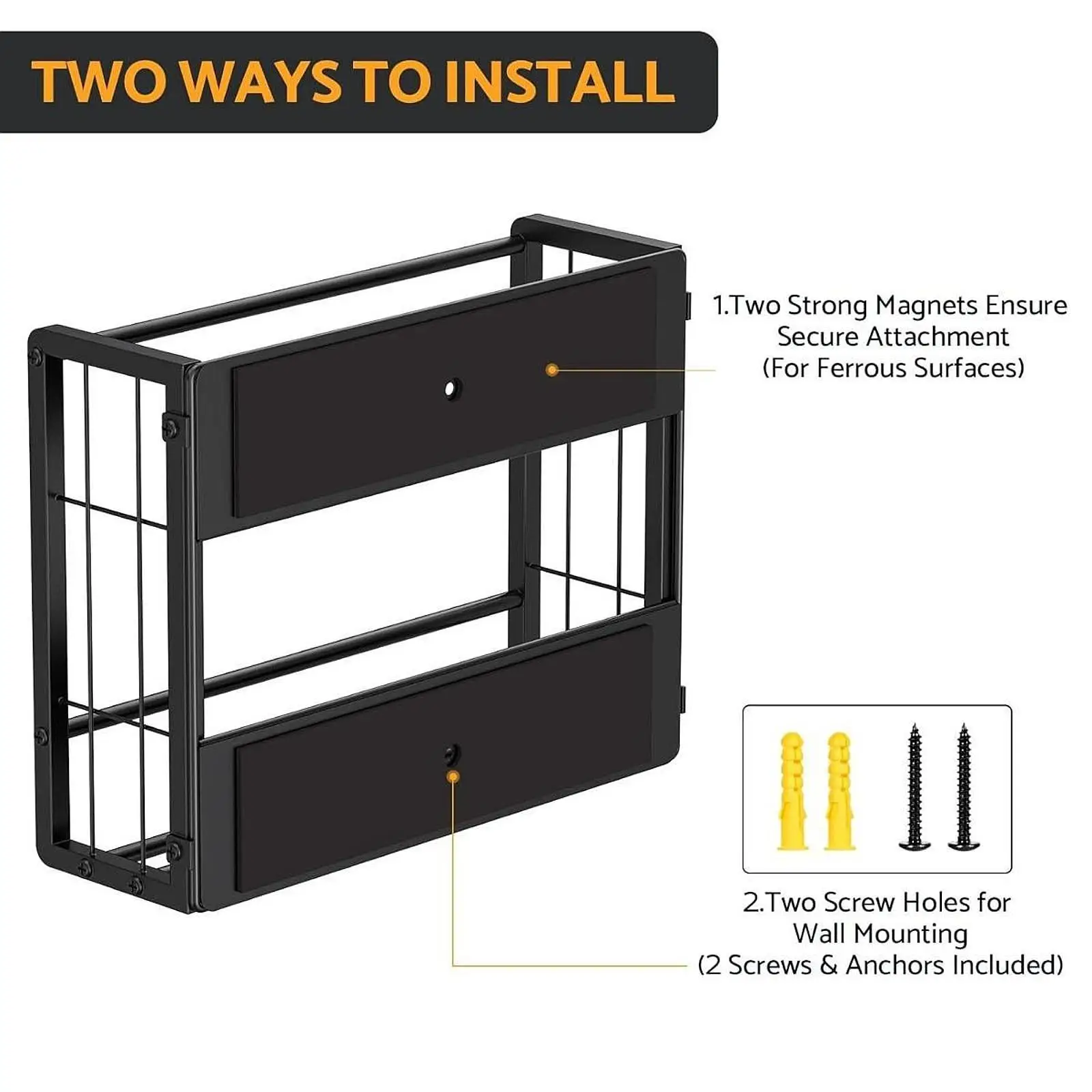Refrigerator Accessories Organizer Glove Dispenser Holder Steel Wall Mount for Labs Clinics Kitchens