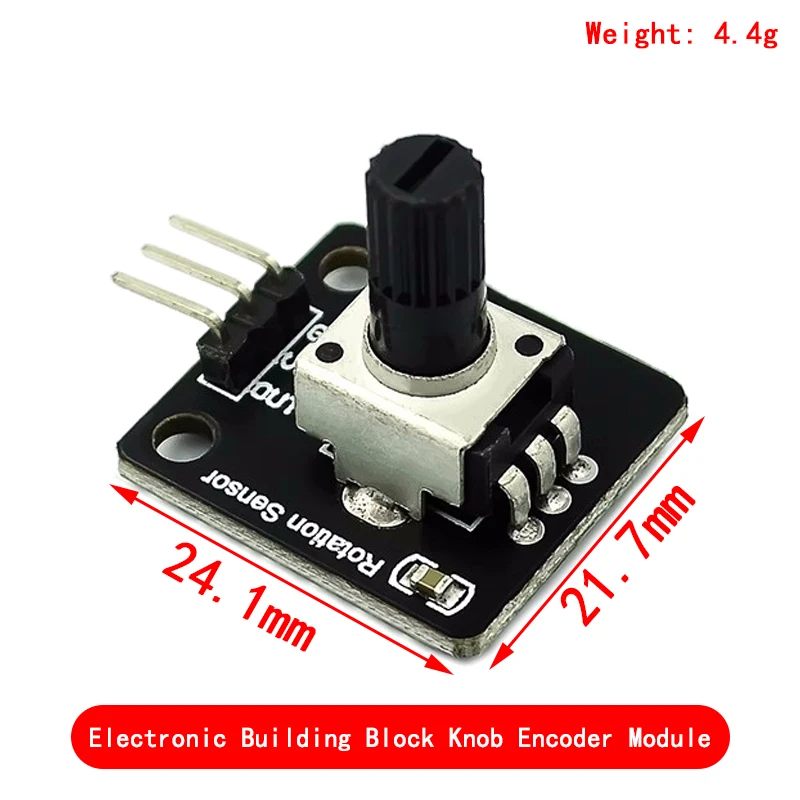 360 Degrees Rotary Encoder Module Rotary Potentiometer Analog Knob Module for Arduino KY-040 RV09 Rotary Encoder EC11 Knob Cap