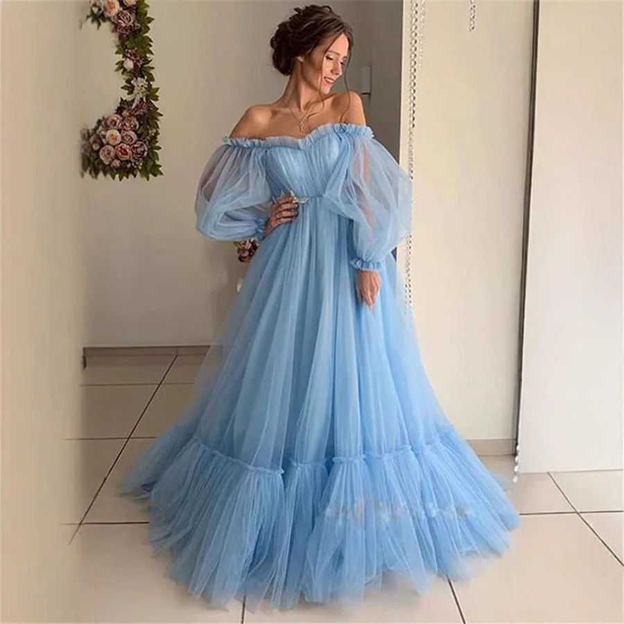 2025 Abito da sposa a maniche lunghe in rete monospalla di nuovo stile con una gonna intera