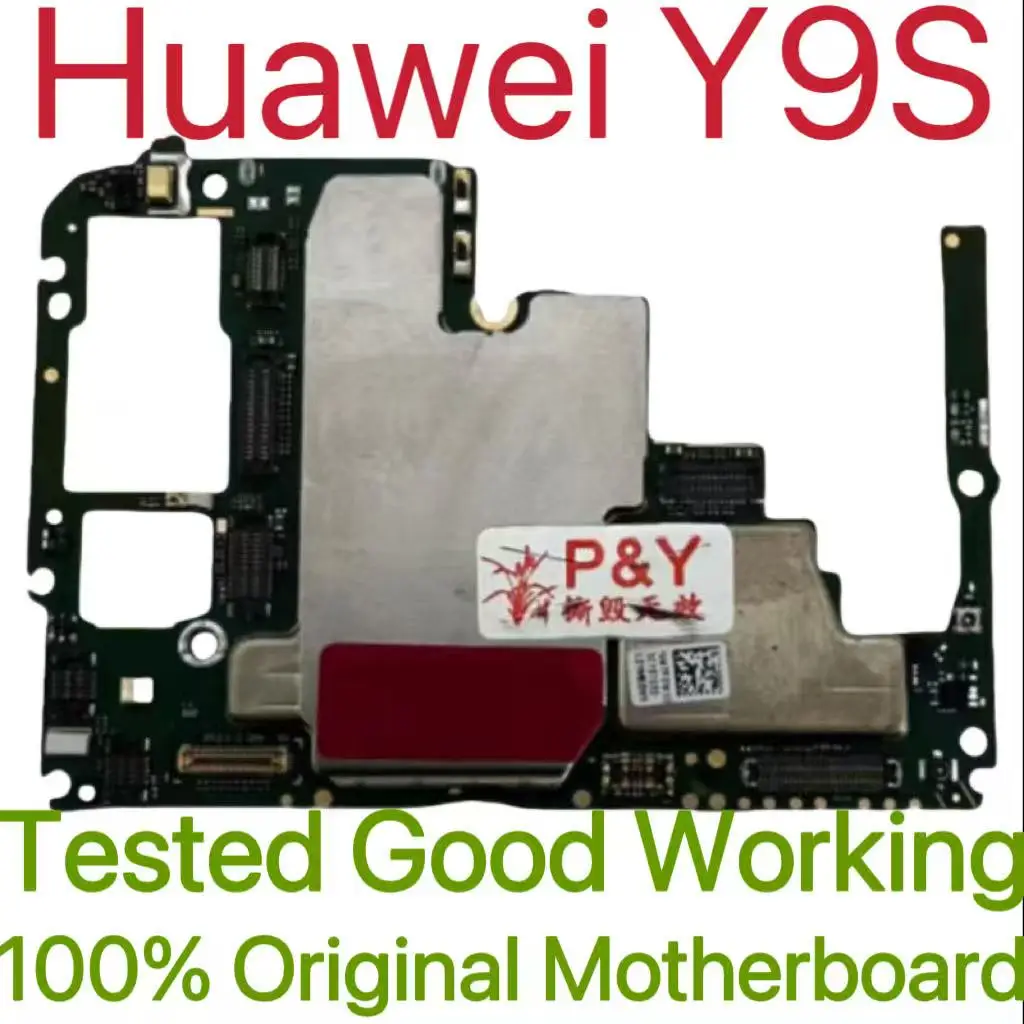 Global Versie Originele Ontgrendeld Moederbord voor Huawei Y9S Goed Werk Volledig Getest Circuit Plaat Hoofd Logic Board voor Huawei Y9S