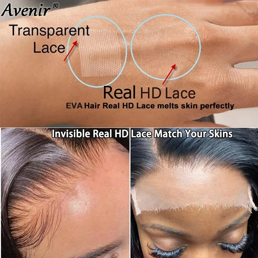 Avenir 9x6 Cierre completo de encaje solo cabello humano Real invisible HD encaje derretido pieles rectas y cierre de encaje ondulado solo