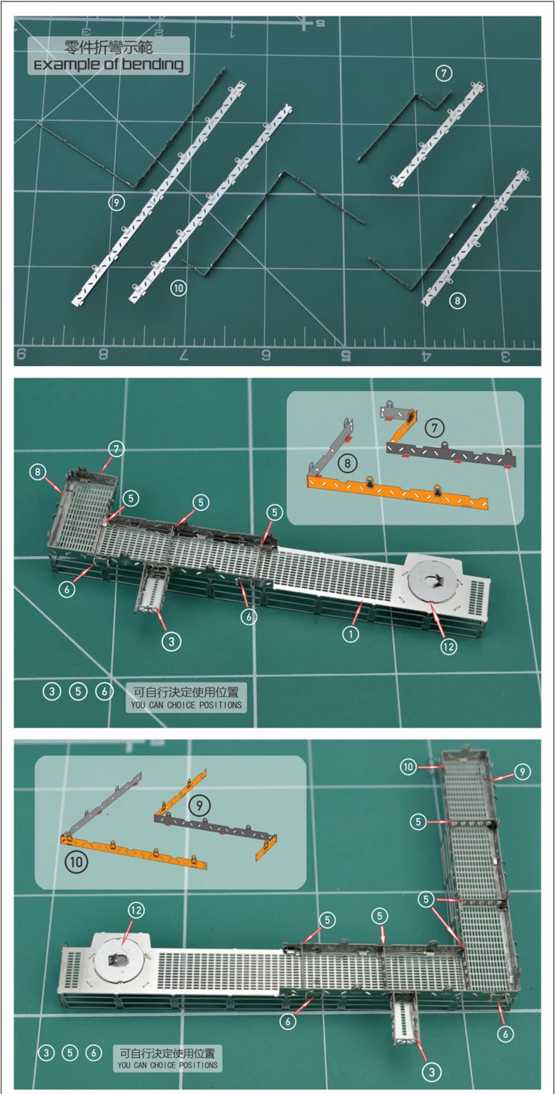 PE-Modellbausatz, Luftkanal, verbindbare Ausstellungsplatte, Hobby-Action-Basis, Hobby-Ausstellungsständer, Zubehör für Figuren HG RG BB 1/144 – Detail 10
