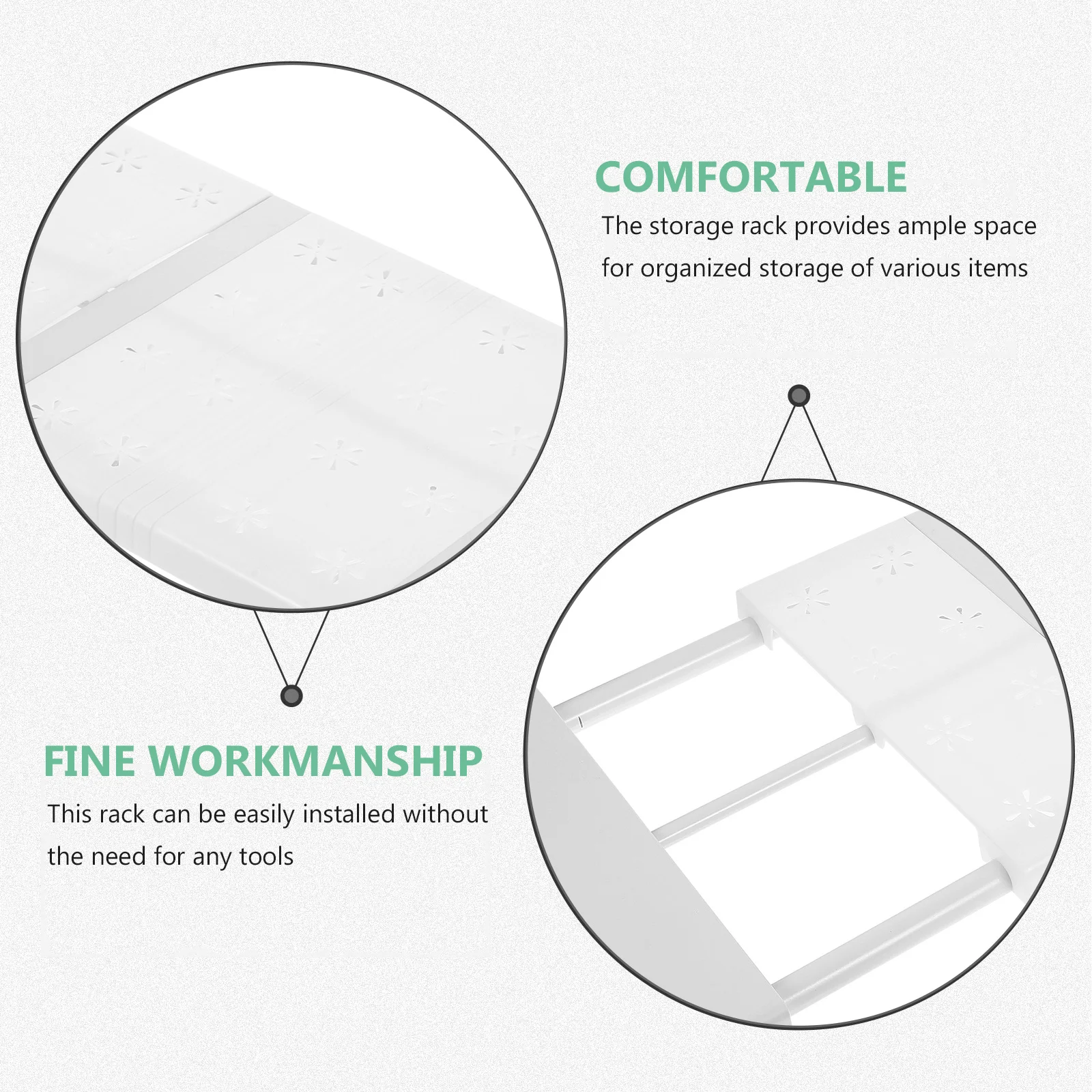 Closet Tension Shelf Expandable Adjustable Wardrobe Divider Shelf Non-Slip Storage Rack for Closet Organization Tool Home Use