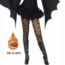 1Pcs Ladies Bat Padded And Thickened Fall And Winter Halloween Warm Tights Socks Sexy Daily Casual Wear Bottoms