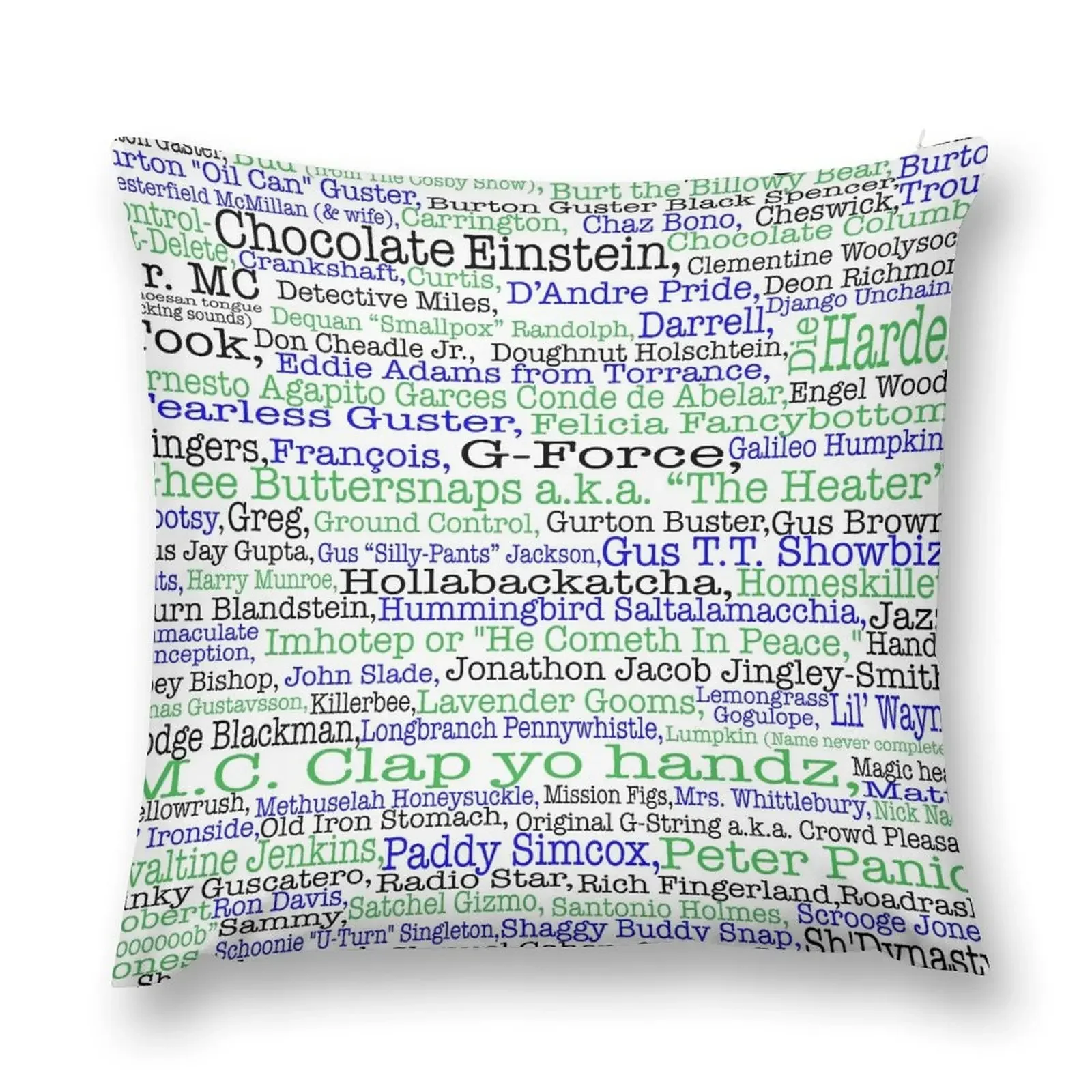 

Psych tv show poster, nicknames, Burton Guster Throw Pillow Sofa Cushion Cover Pillowcases pillow