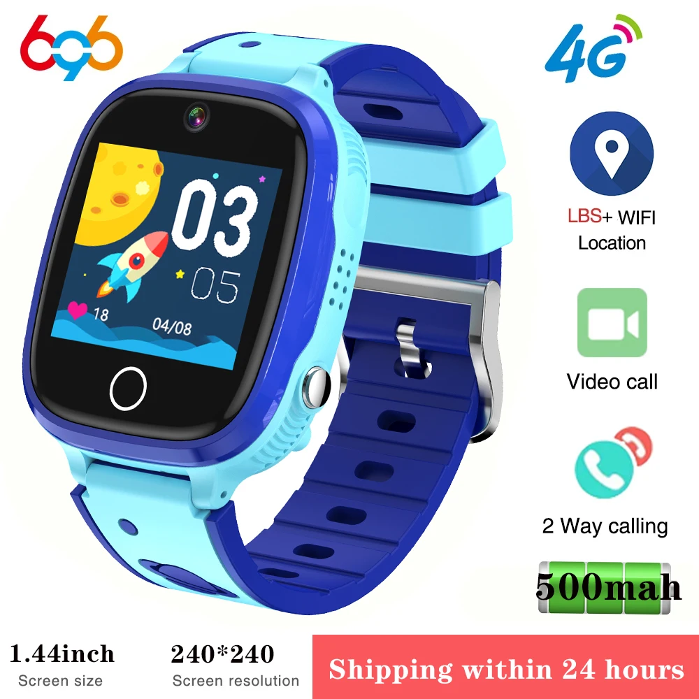 4G Student Sim Card Smart Watch Remote Voice Monitoring Video Call HD Camera Positioning Kid SOS Waterproof Smart Watch Children