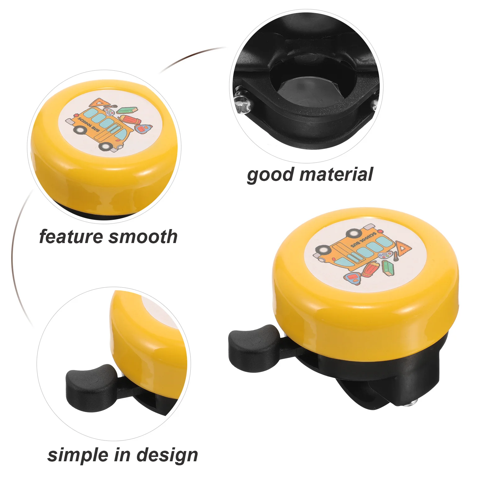 Cartoon Bike Bell For Kids Cute Loud Crisp Ring Cycling Warning Bell Scooter Tricycle Children Bicycle Accessories