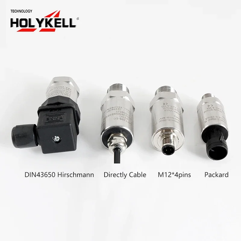 Holykell 10bar 60bar 250bar Industrial Hirschmann Ip65 Waterproof Pressure Transmitter