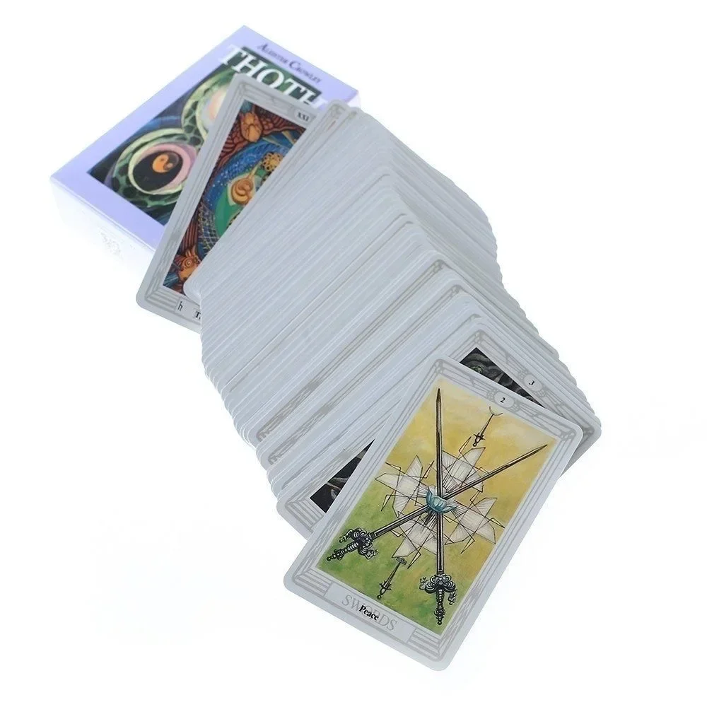 Thoth Tarot Cards 78 Cards Deck Mysterious Divination Oracle Playing Card Board Game Playing Games Card