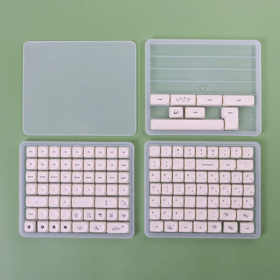 3 Layer Keycap Organizer Keys Storage Box Keycaps Collection Tray For Cherry OEM MOA Profile Key Caps