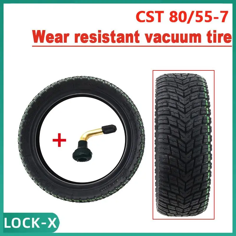 Electric scooter 10-inch CST 80/55-7 vacuum tire suitable for changing tires on Segway Ninebot scooter