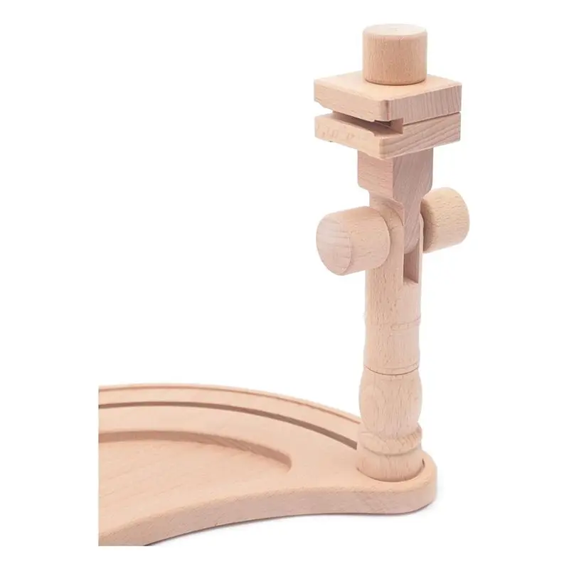 Hot Selling-Adjustable Embroidery Stand, Rotated Stand Beech Wood Embroidery Hoop Holder For Arts Crafts Sewing