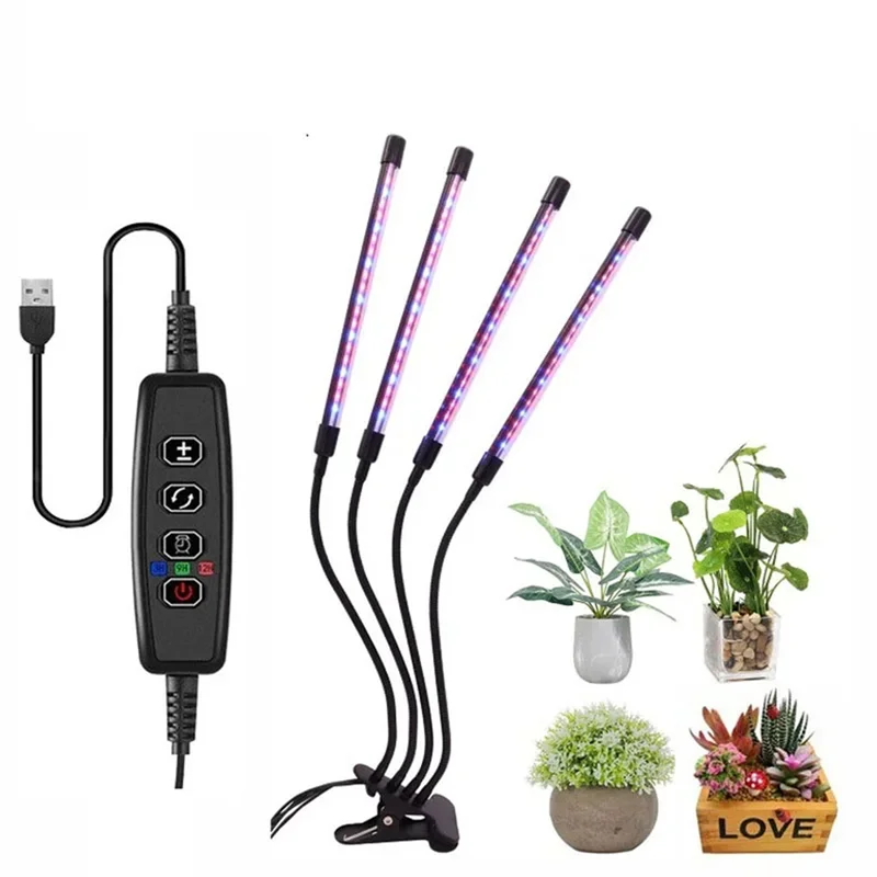 LED Grow Lights For Plants,Full Spectrum Plant Growing Lamp For Hydroponics Plants,Multi-Level Dimmable,Support Timing-ABXK