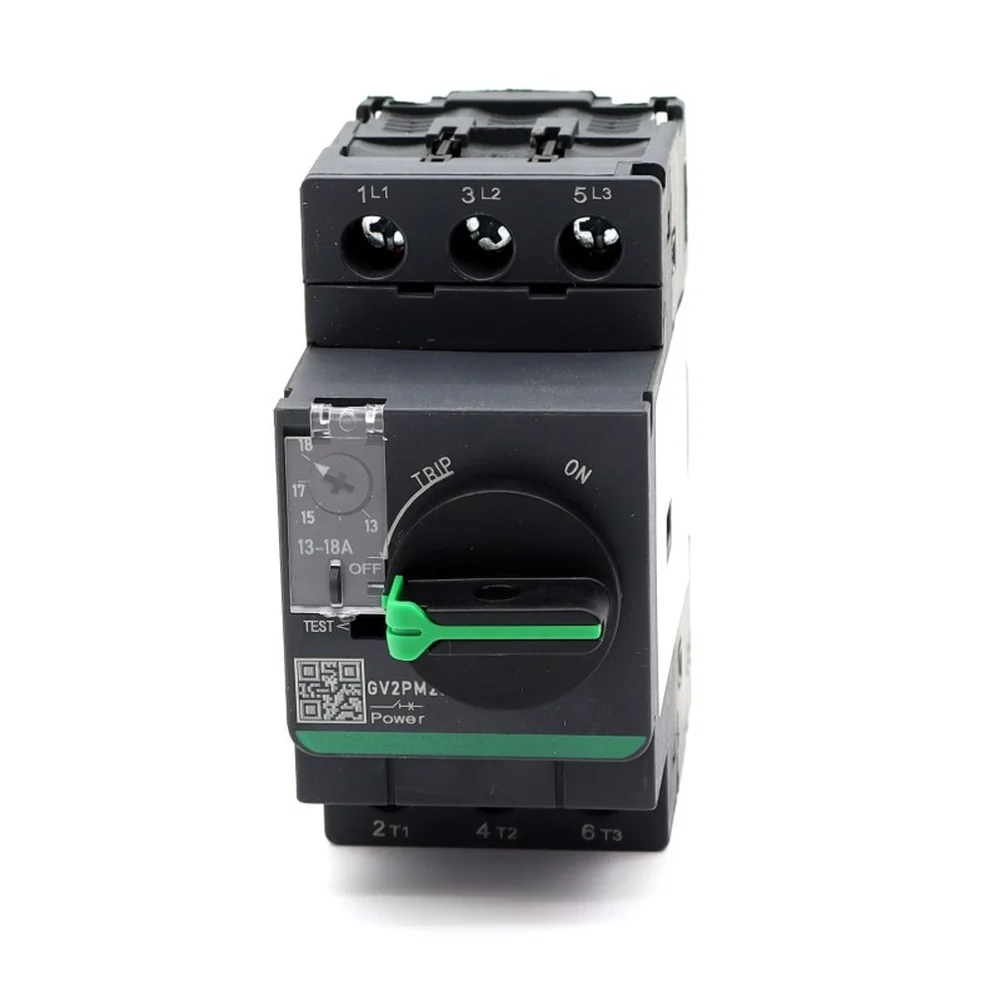 3P Motor Circuit Breaker GV2PE01C with Adjustable Overload Protection 0.1A 0.16A 380-690V 50/60Hz DIN Rail Mount
