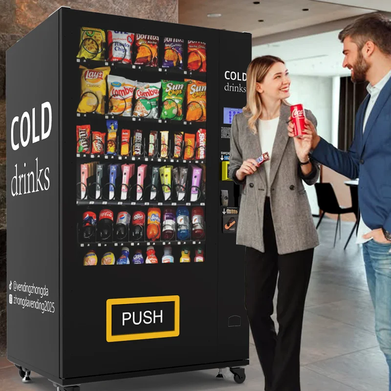 

Customized Snack Drink Vending Machine Hotspot New Style Drinks Dispenser With Credit Card Payment Accessories For Office School