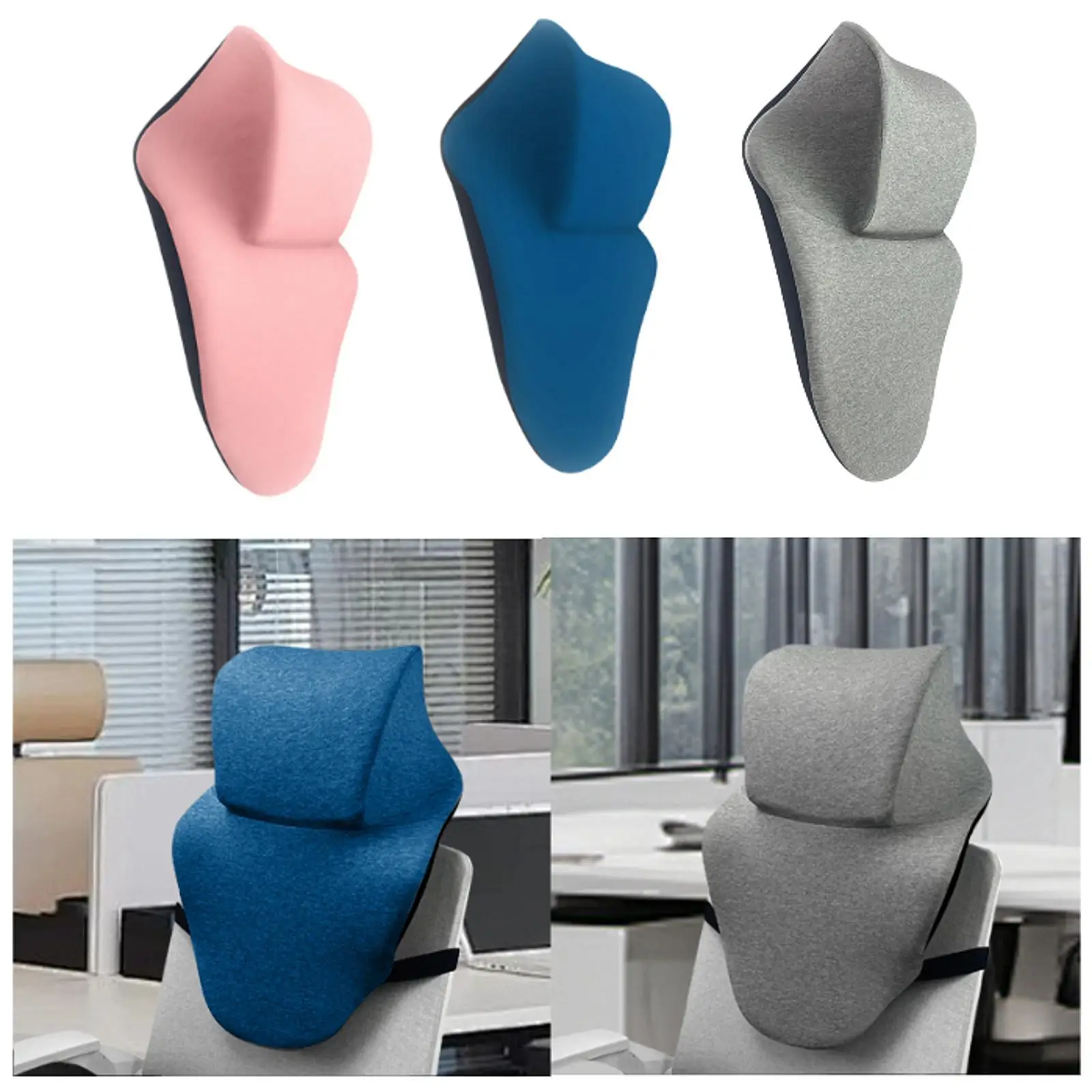 Neck Pillow for Office Chair Travel for Adults Ergonomic Neck Support Cushion Comfortable Worker Head Rest Heighten Backrest