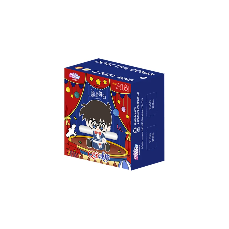 Minidoll Detektyw Conan Magic Stage Series Q-Baby Ring Series Blind Box Oficjalna Autoryzowana Dekoracja na Biurko Prezent Cosplay