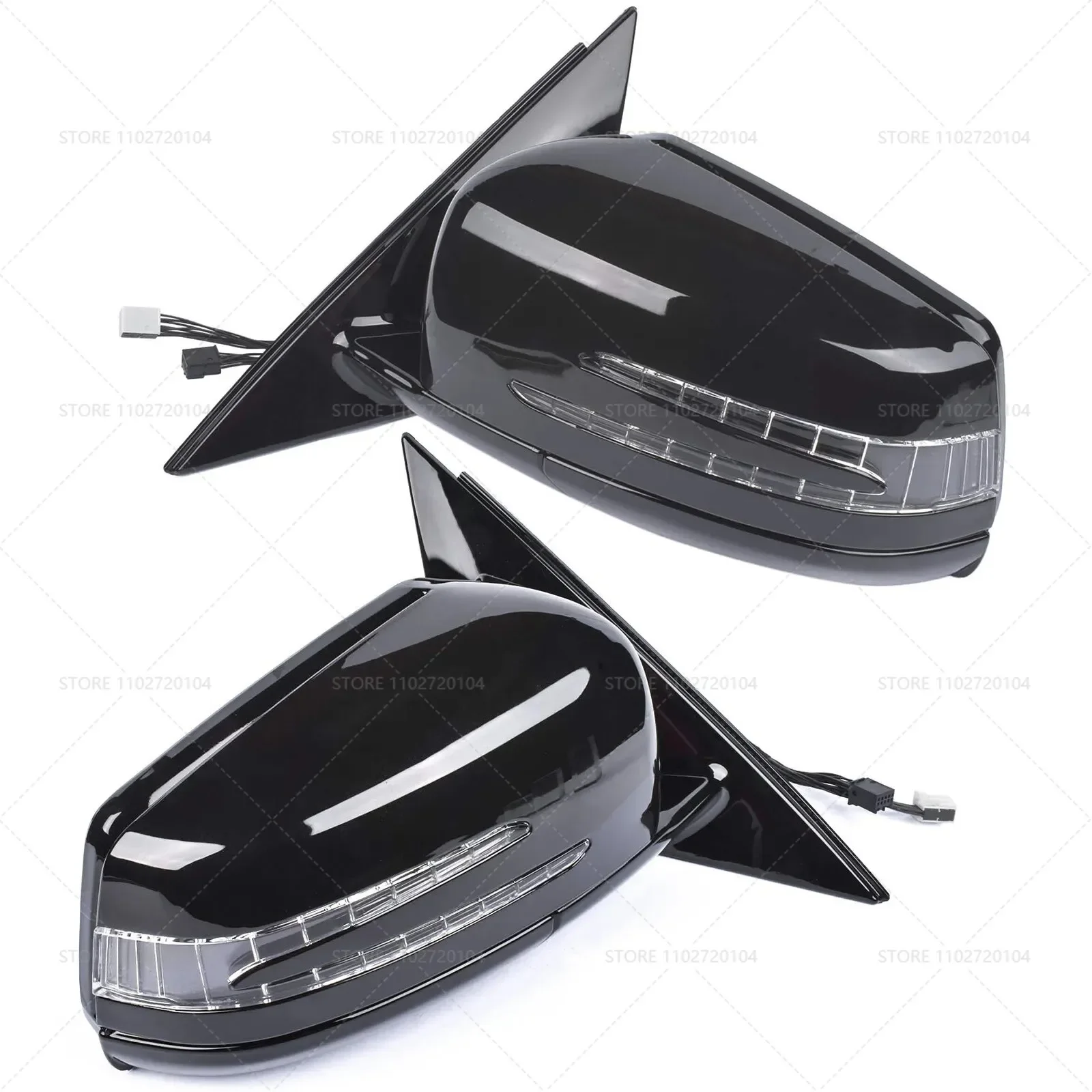 Side Rear View Door Reverse Mirror Assembly Power Folding For 2010-2016 W212 Mercedes Benz E-Class OE:2128102176 2128102076