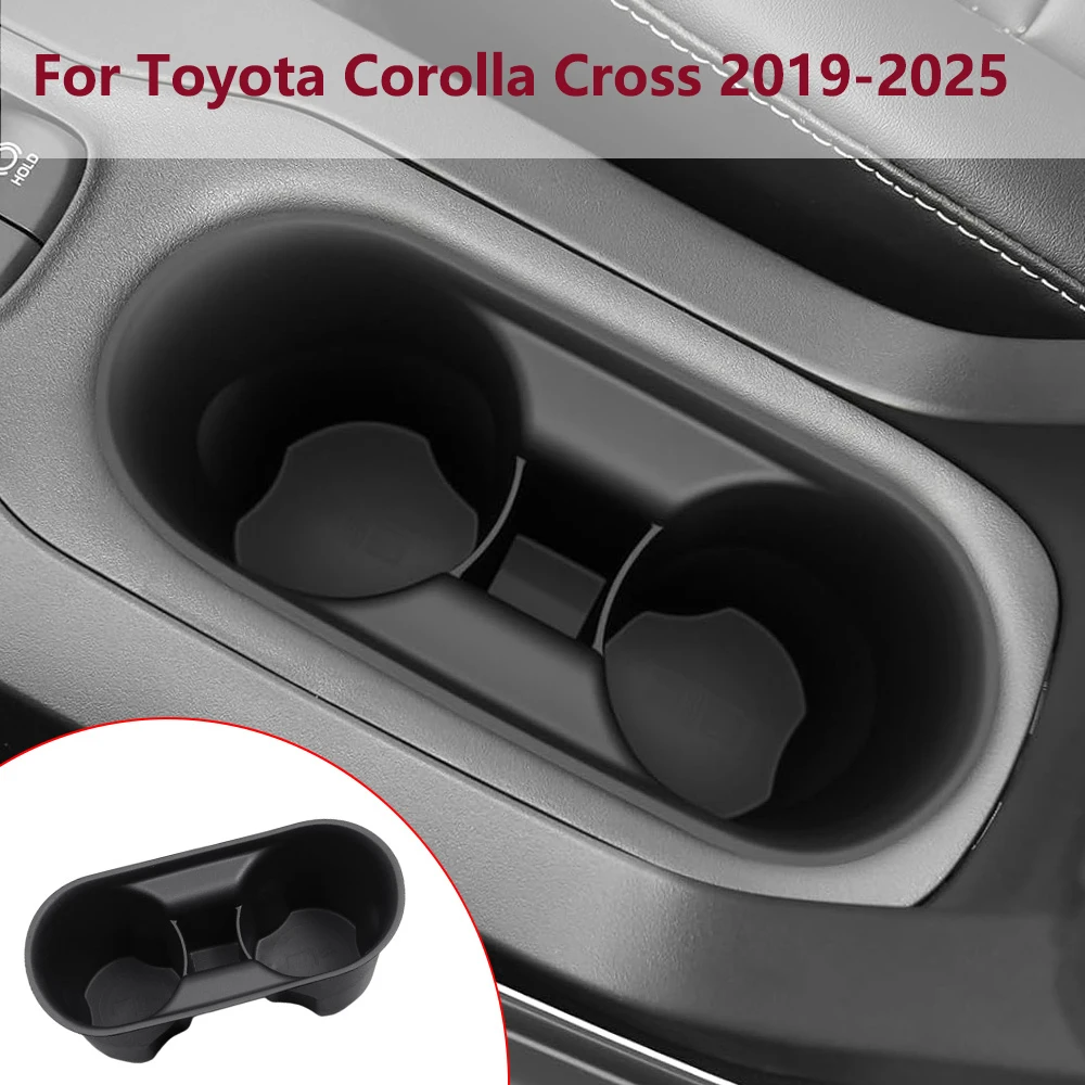 

For Toyota Corolla 2021 2022 2023 2024 2025 Corolla Cross 2019-2025 Car Center Console Drink Water Cup Holder Tray interior