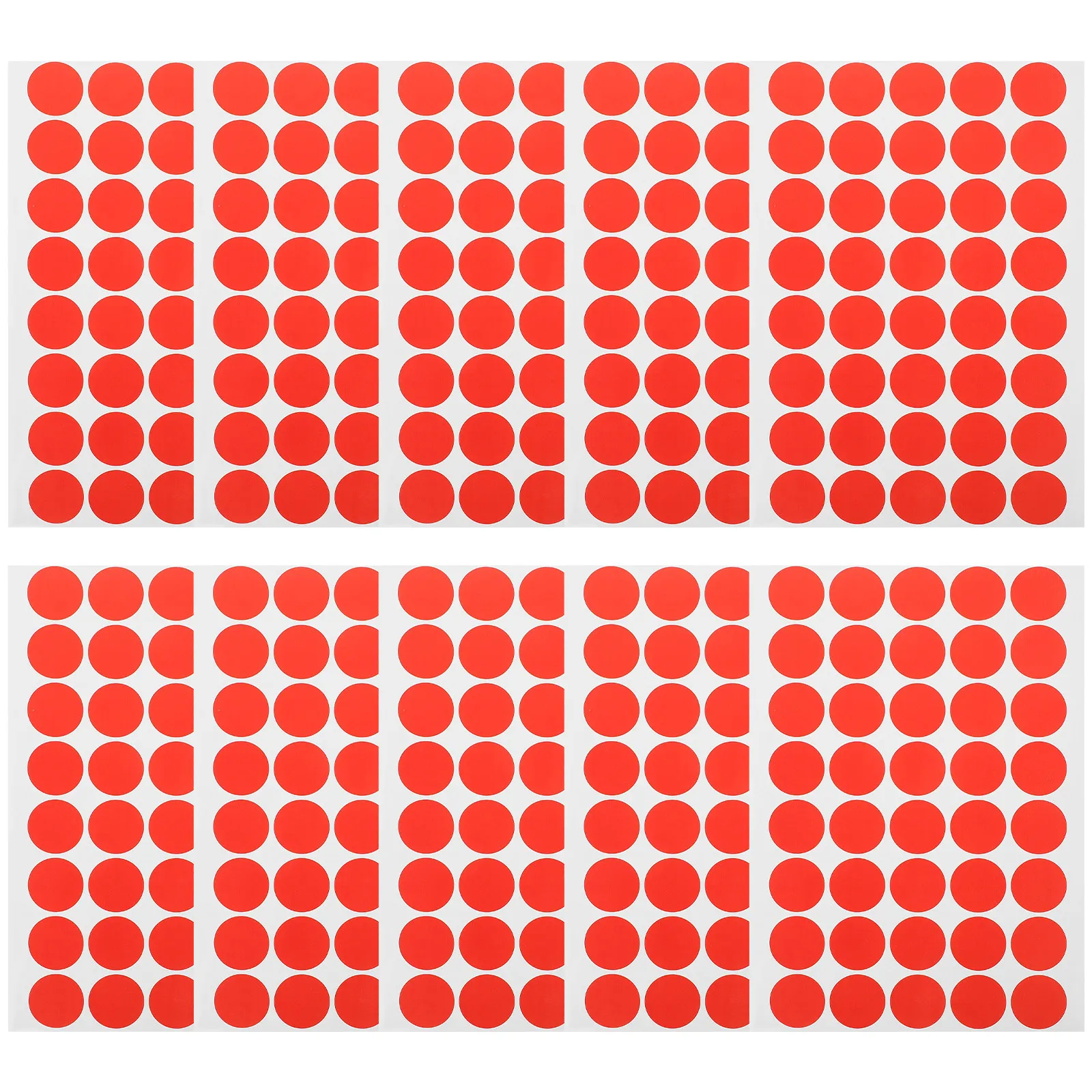 

10 Sheets Colored Sticker Dots Self-Adhesive Dot Stickers Classification Labels for Home School Office Colorful Round Label