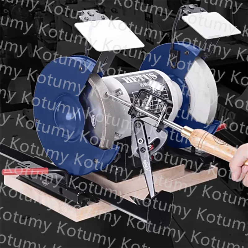 

HBG200 Small Sharpening Machine Multifunctional Low Speed Desktop Grinding Machine Vertical Woodworking Turning Tool