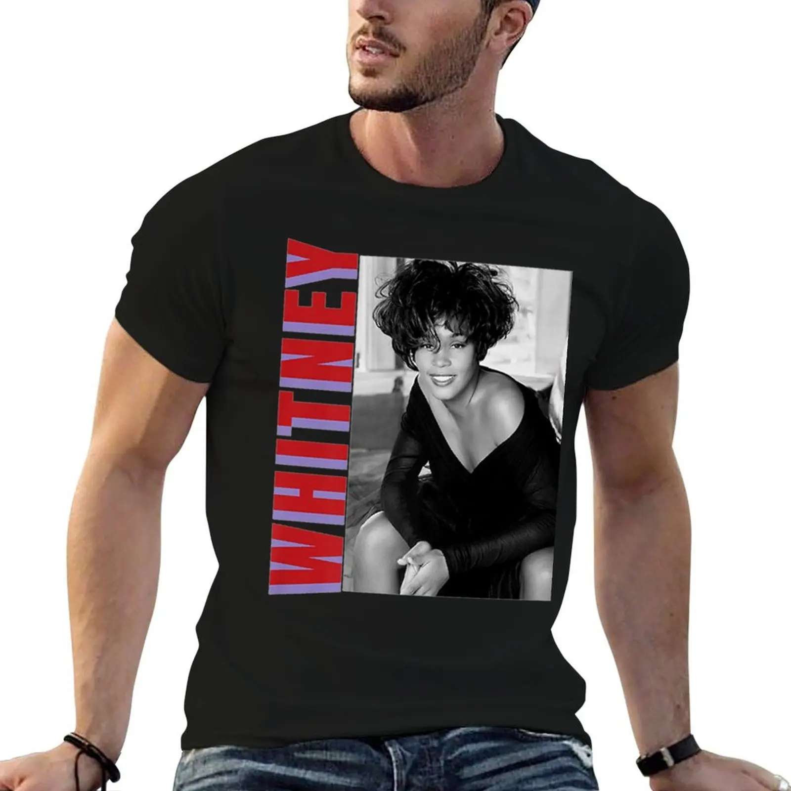 

Photo Color Text Men And Women Whitney T-Shirt essential t shirt anime tshirt man t shirts for men casual T-Shirt