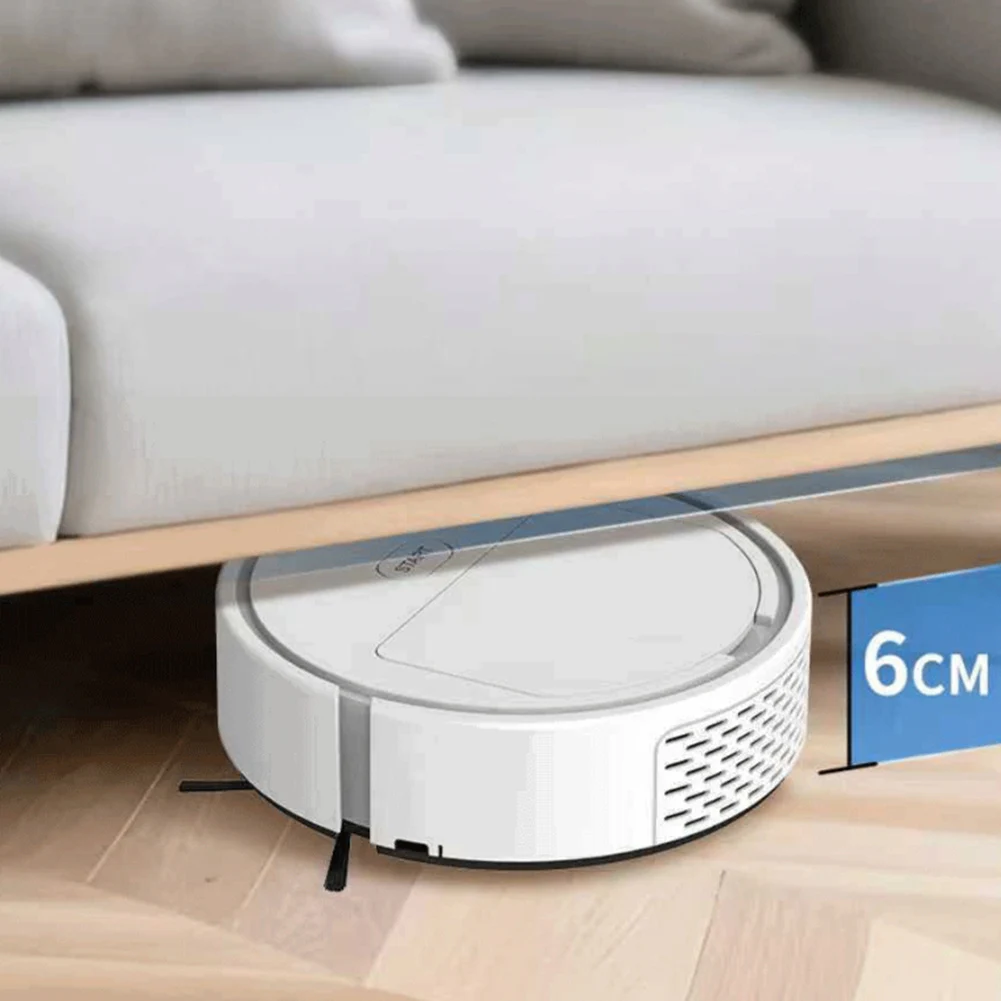 Compact for Smart Vacuum Cleaner with Enhanced Edge Cleaning Auto Obstacle Avoidance and Seamless Hard Floor Coverage