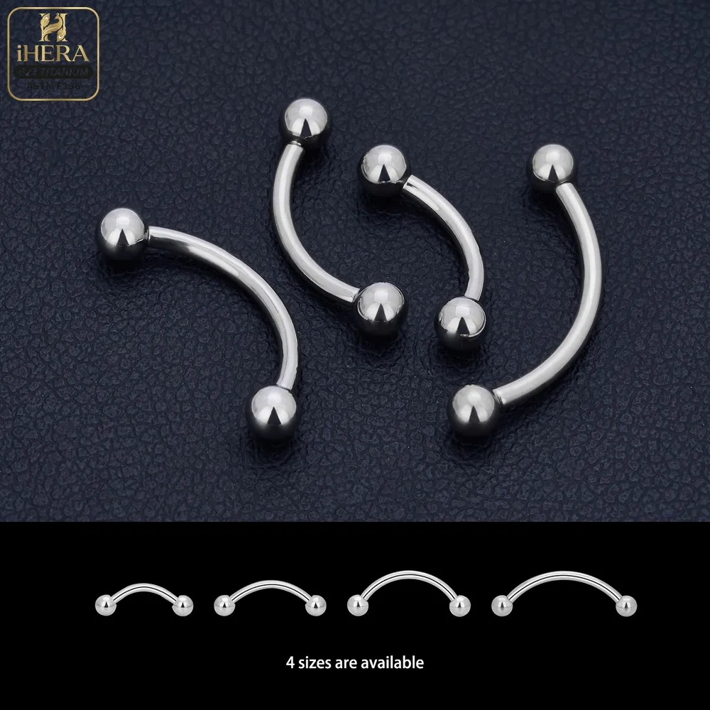 1/5PC G23 Titanium Nose Rings Piercings Lip Eyebrow Ear Septum Helix Cartilage Septum Body Jewelry Piercing Labret Nariz C Rod