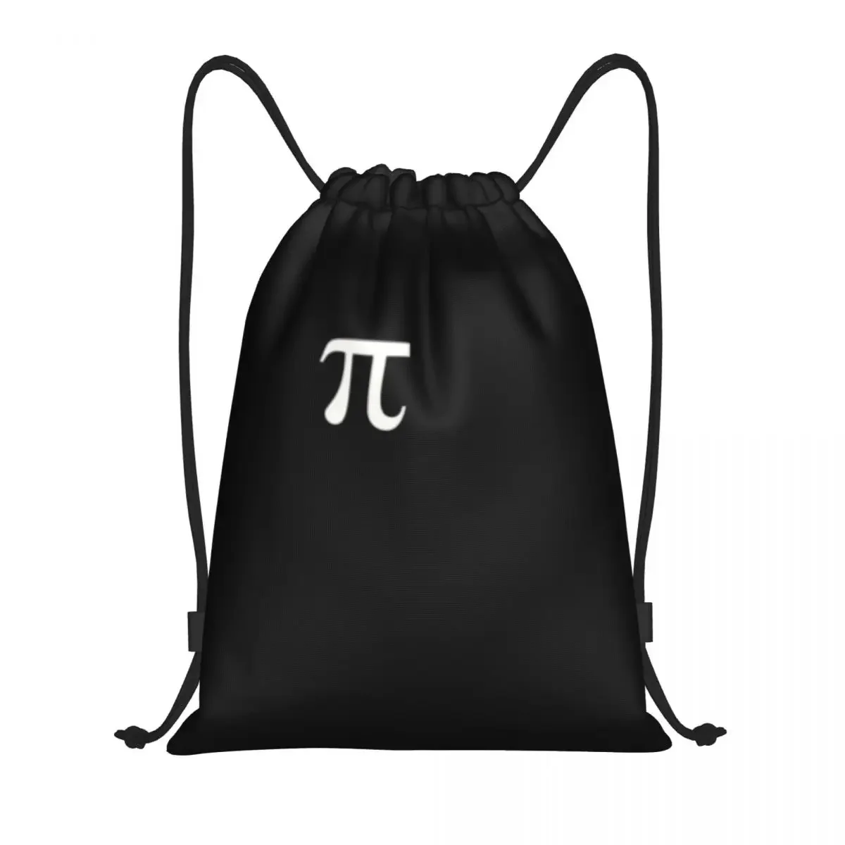 Custom Classic Maths Pi Symbol Drawstring Bags Men Women Lightweight Geek Science Sports Gym Storage Backpack