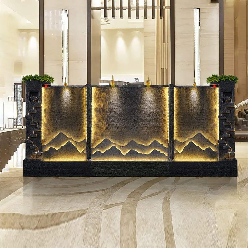 

SGF water curtain water wall screen rockery decoration floor ornament landscape