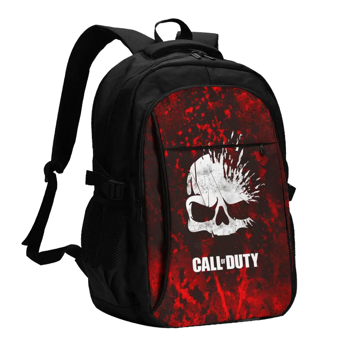 Mochila portátil de viaje móvil Game Call Of Duty Warzone, mochila resistente al agua para negocios con puerto de carga USB, bolsa universitaria