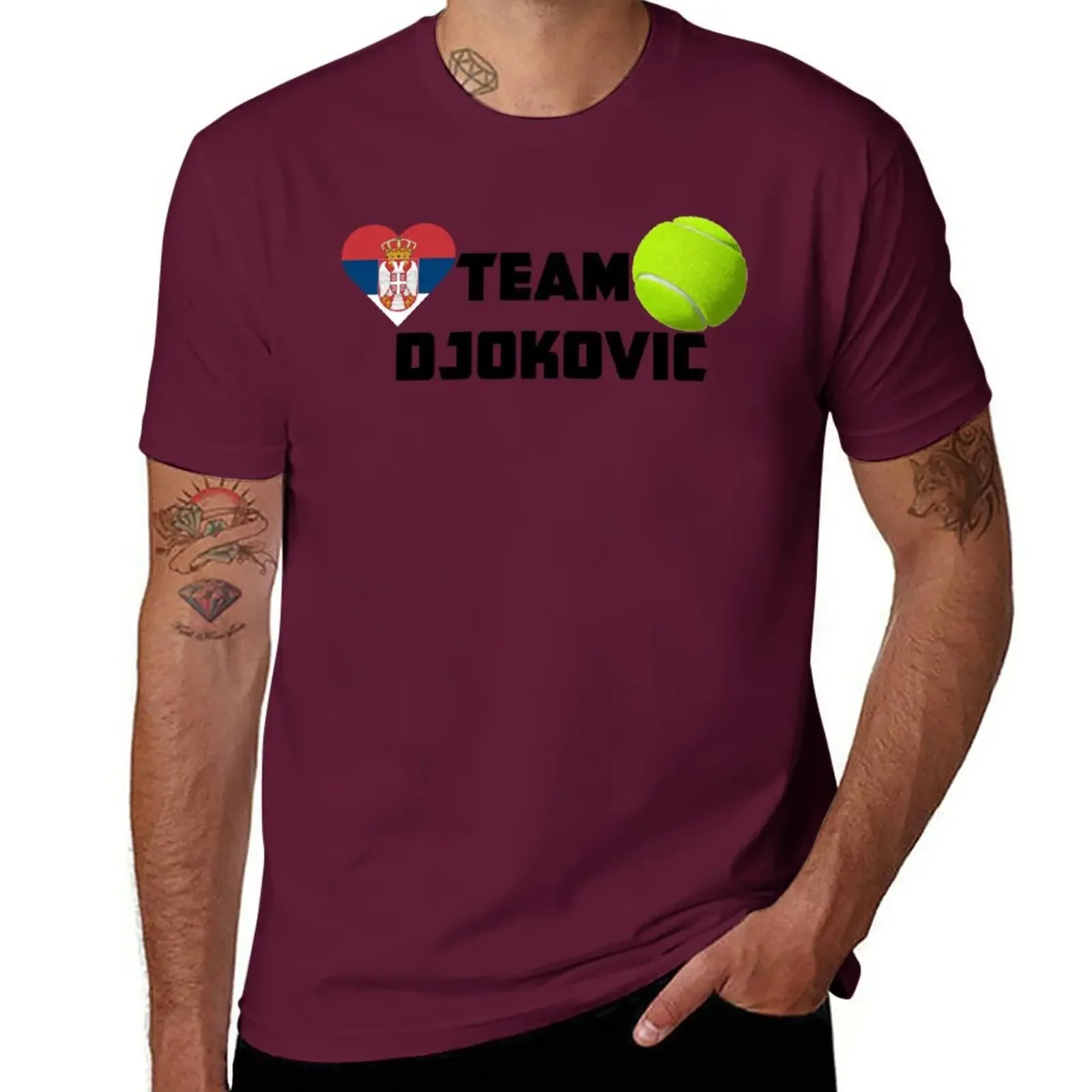 New Team Djokovic #j42 T-Shirt funny edition graphic tees mens graphic t-shirts funny Short Sleeve Round Collar harajuku 2024