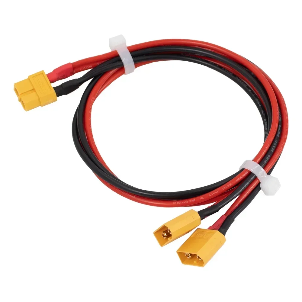 XT60 XT30 Conector de Bateria, Cabo Masculino e Feminino, Extensão Dupla, Y Splitter, Fio de Silicone 3-Way para Xiaomi Ninebot Scooter Elétrico