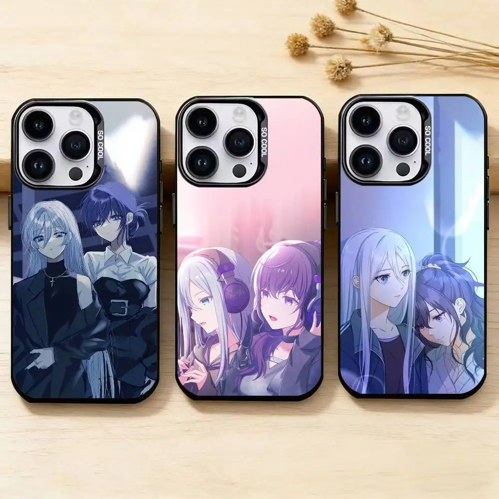 

K-Kanade Yoisaki Mafuyu Asahina Phone Case for Color Silver Shell For IPhone 17 16 15 14 13 12 11 Pro Max Plus