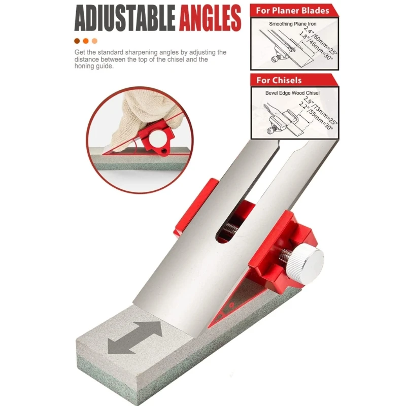 Fixed Honing Guide Sharpening Jig for Chisels Planer