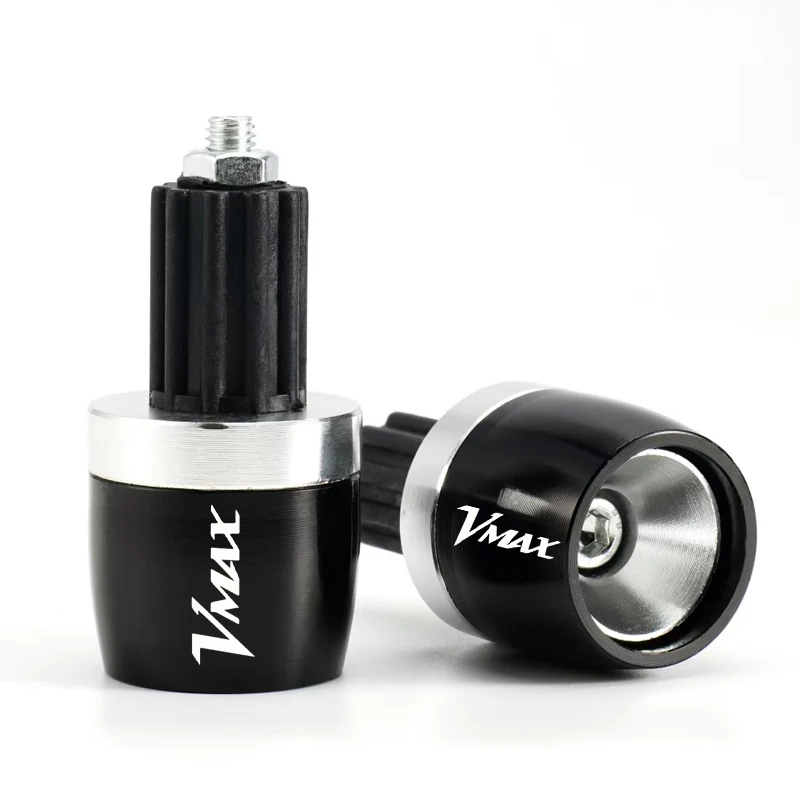Motorcycle Accessories 7/8"22MM CNC Handlebar Grips Handle Bar Grip End Cap Plugs For Yamaha V-MAX VMAX 1200 V-MAX1200 VMAX1200